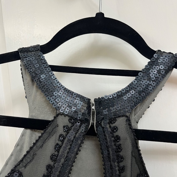 Heaven & Hell Black Beaded Fringe Flapper Dress – Size M - Picture 12 of 15